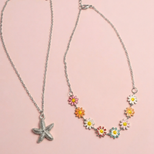 Kit Colar Infantil Florzinha Prata - Imagem 1