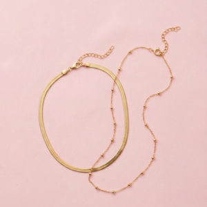 Kit colar infantil dourado - Imagem 1